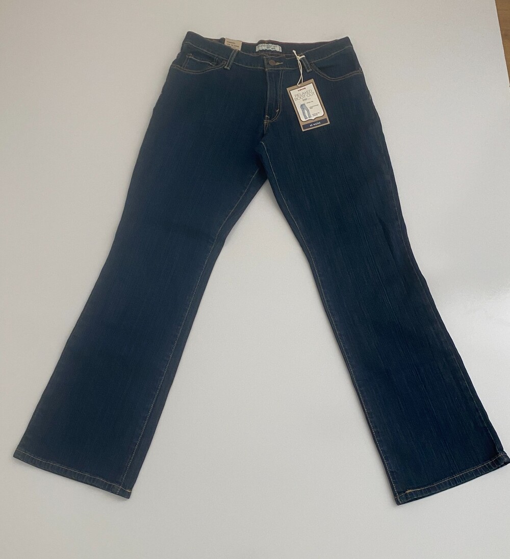 Levi's 550 Relaxed Bootcut Women's Jeans Size 10 Medium NWT Dark Wash Stretch